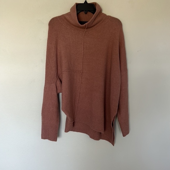 NWT AllSaints Lock Roll Neck Sweater, rose pink. Beautiful, ladies size medium. - Picture 2 of 8